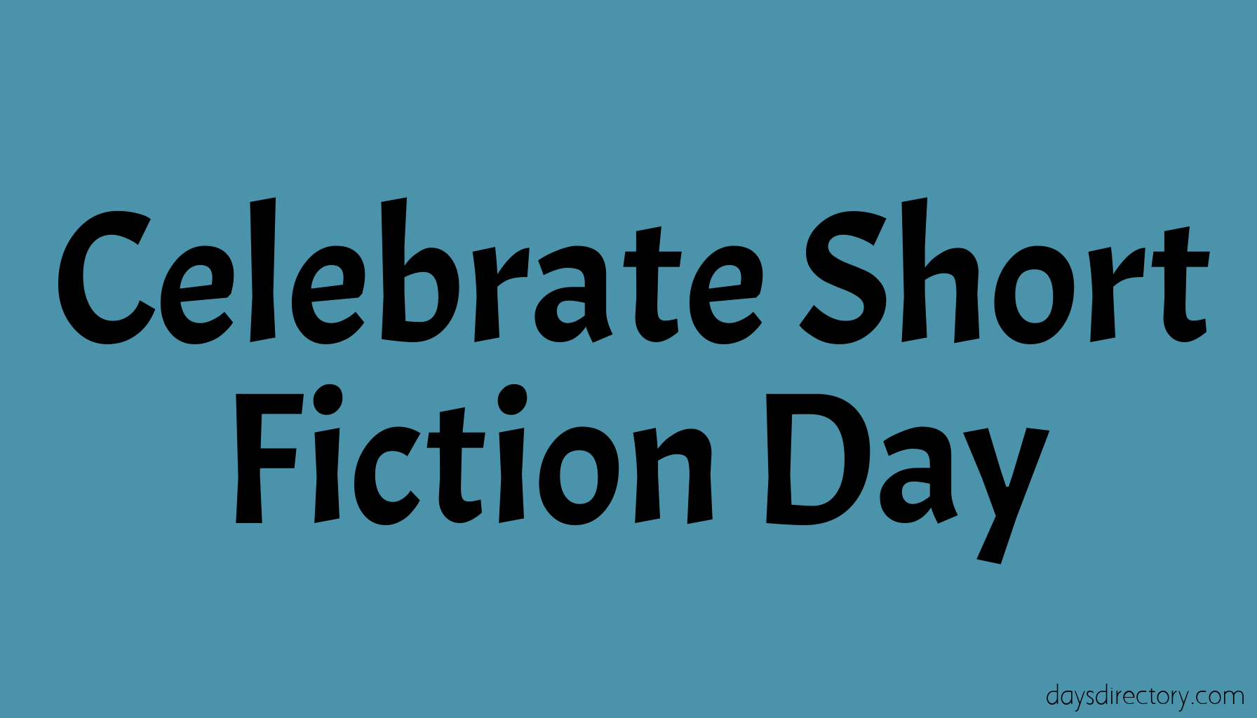Celebrate Short Fiction Day