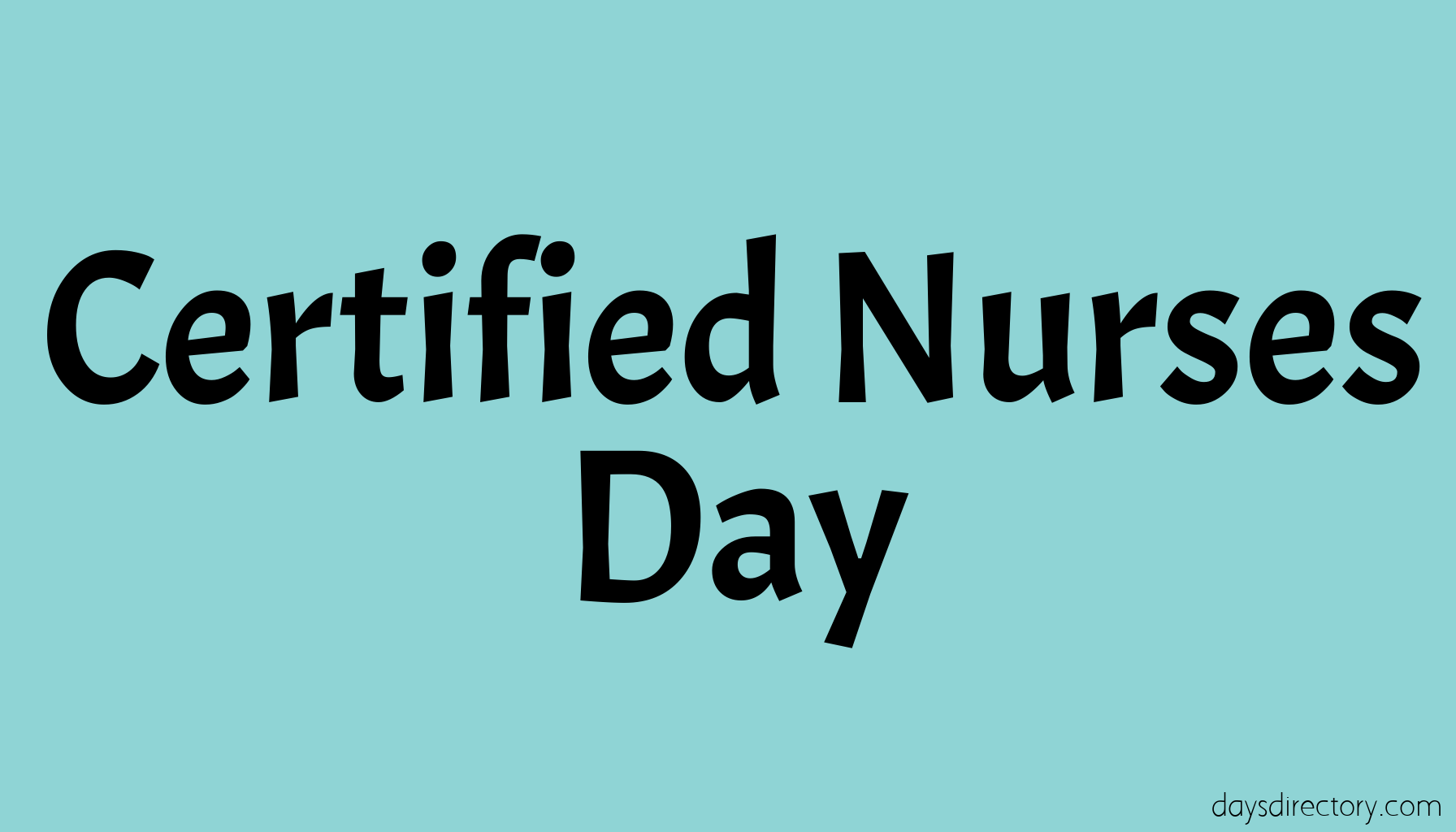 Certified Nurses Day