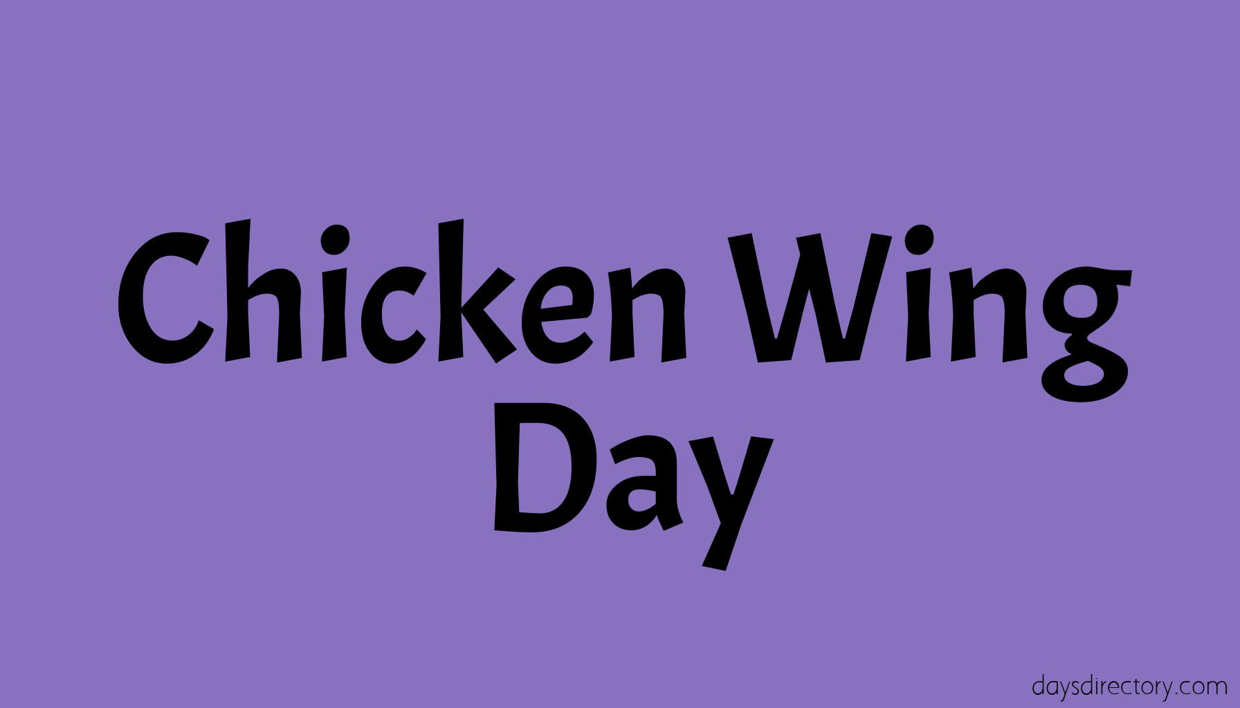 Chicken Wing Day