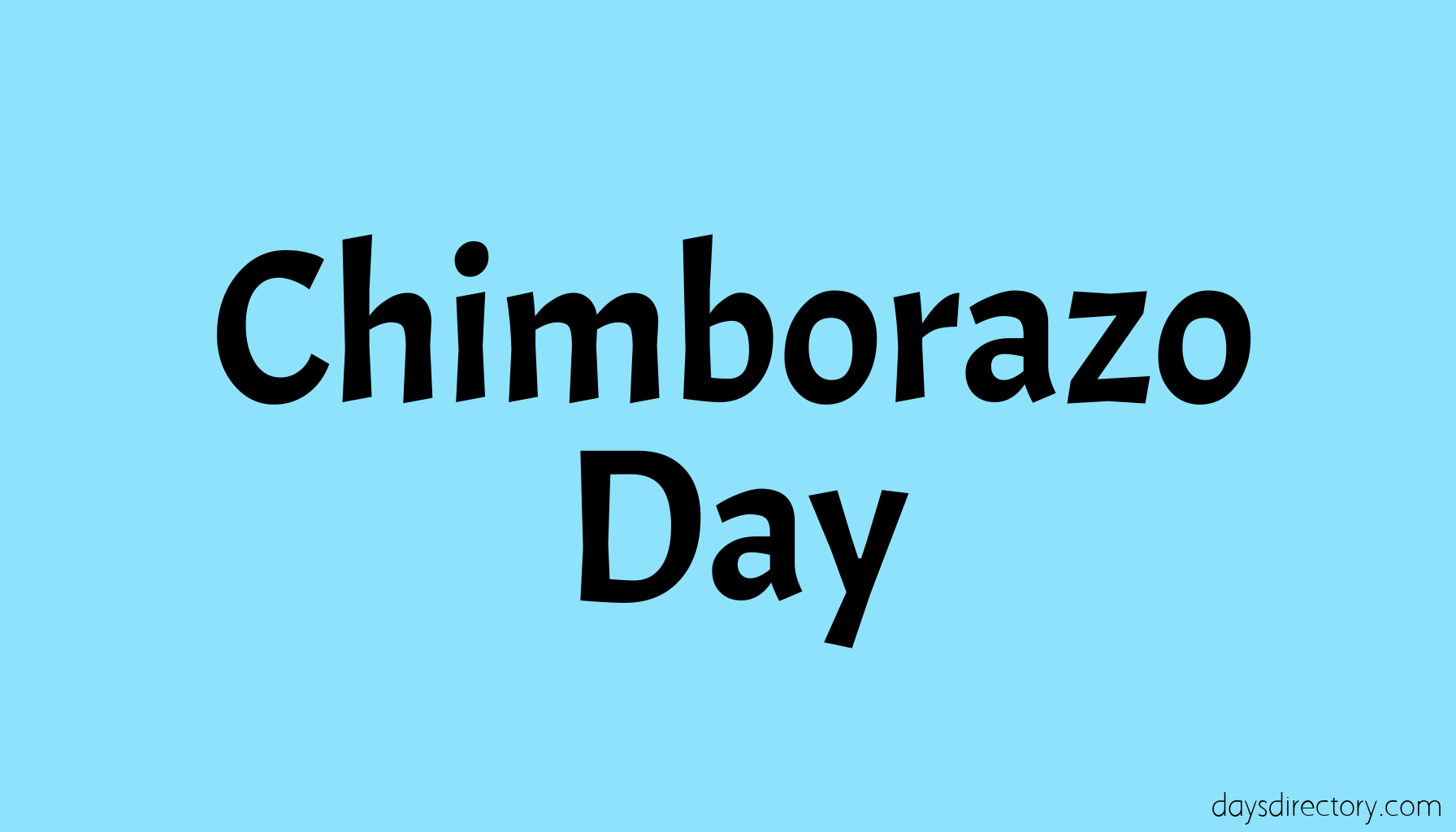 Chimborazo Day