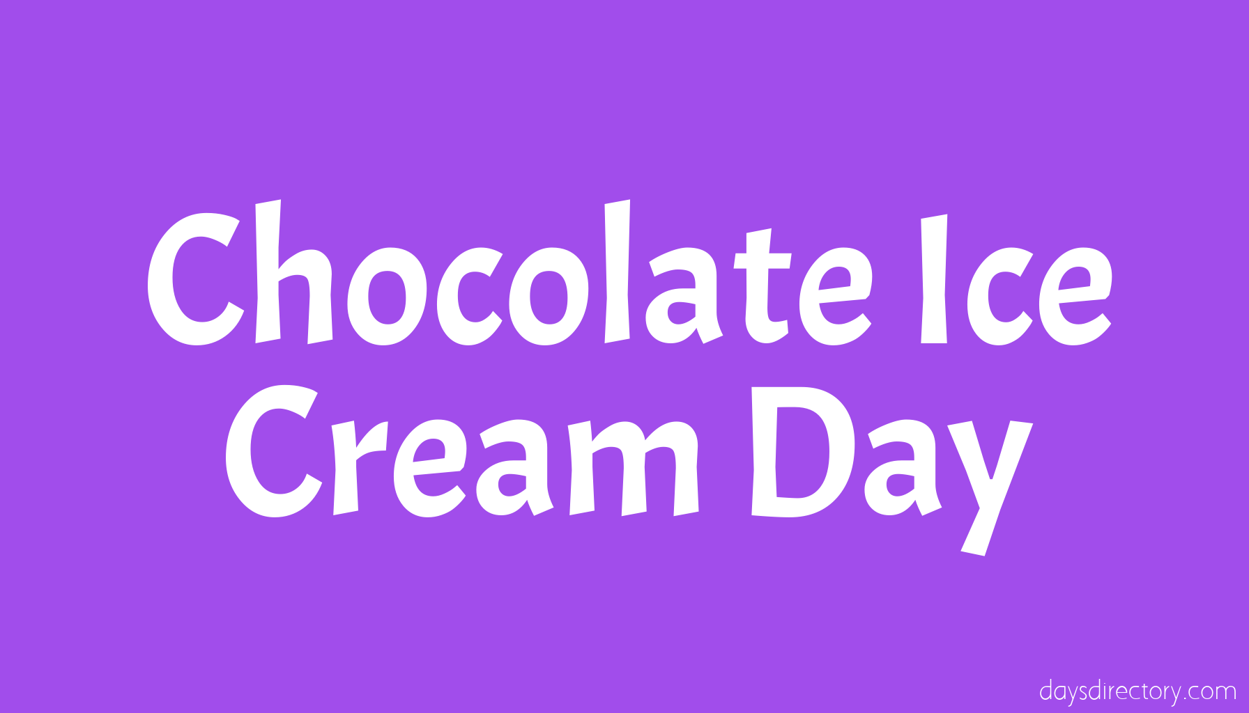 Chocolate Ice Cream Day