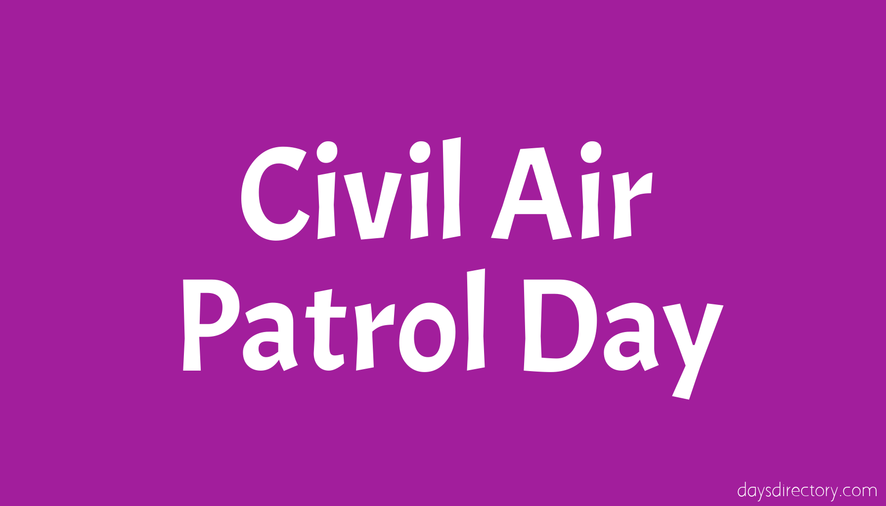 Civil Air Patrol Day