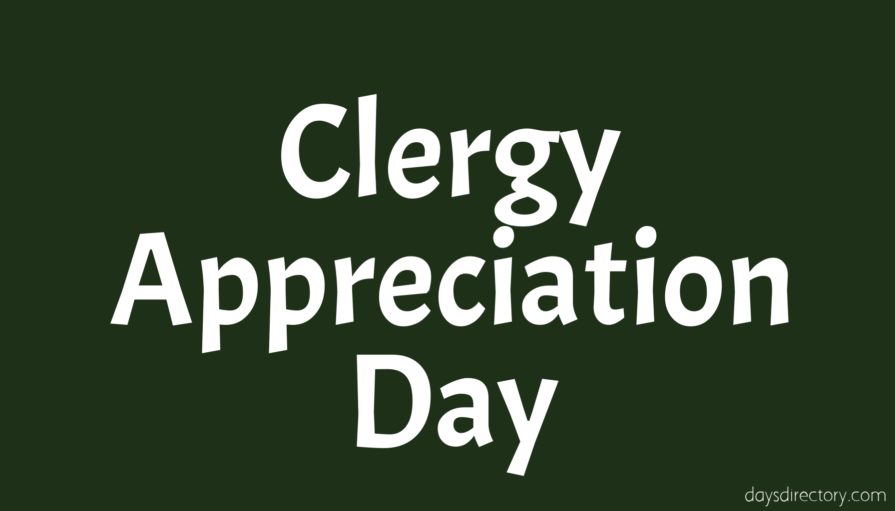 Clergy Appreciation Day