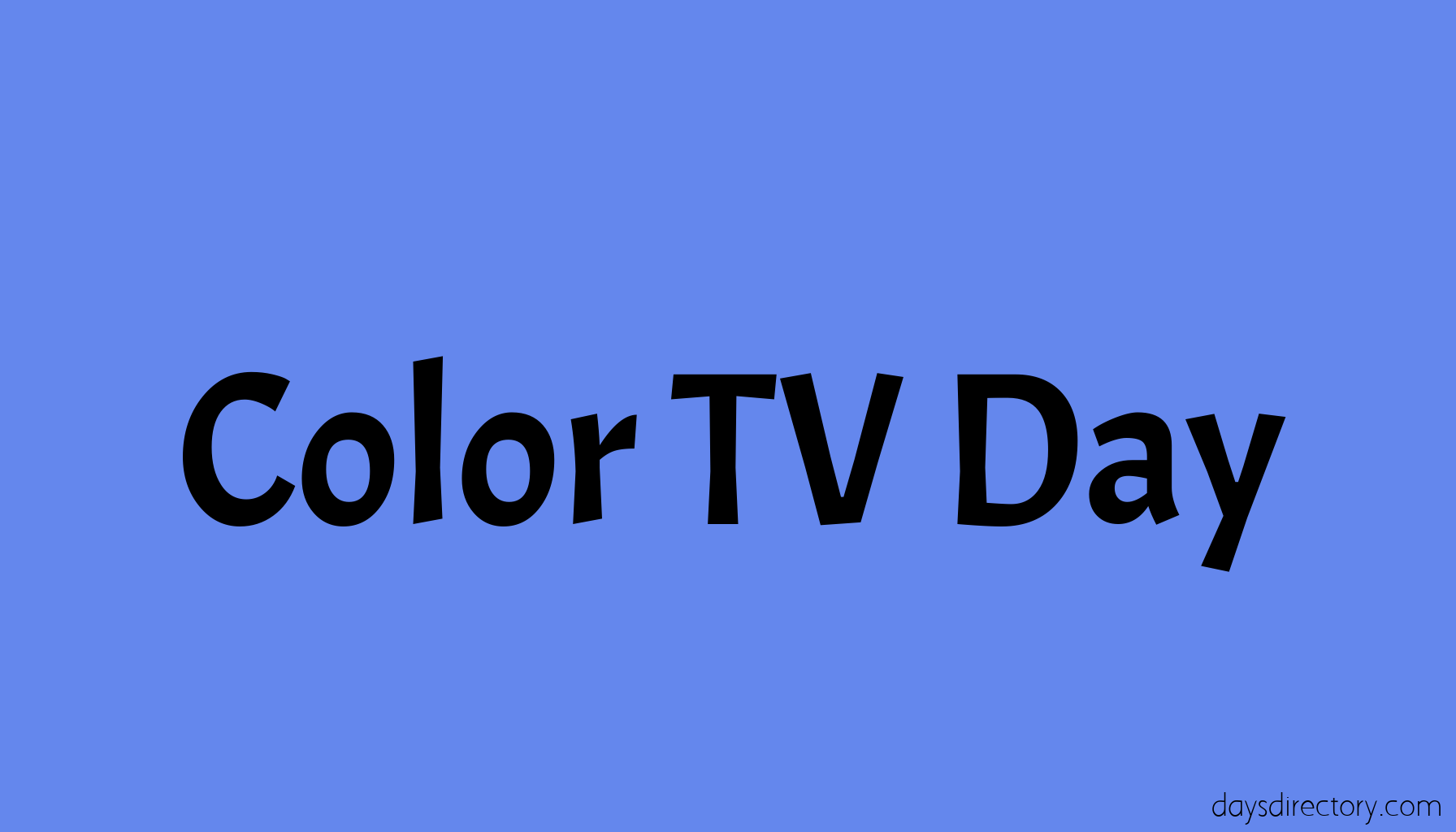 Color TV Day