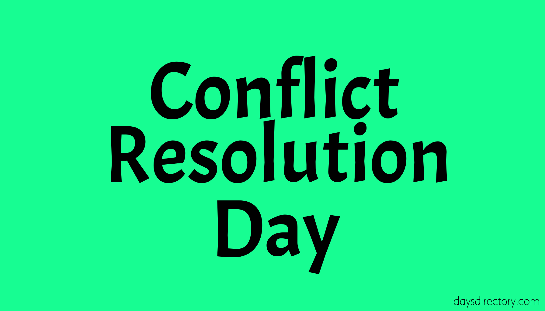 Conflict Resolution Day