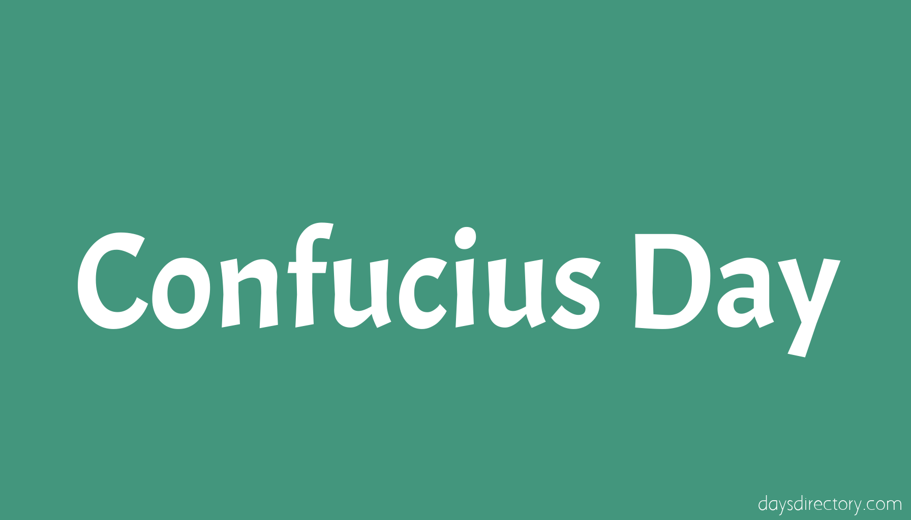 Confucius Day