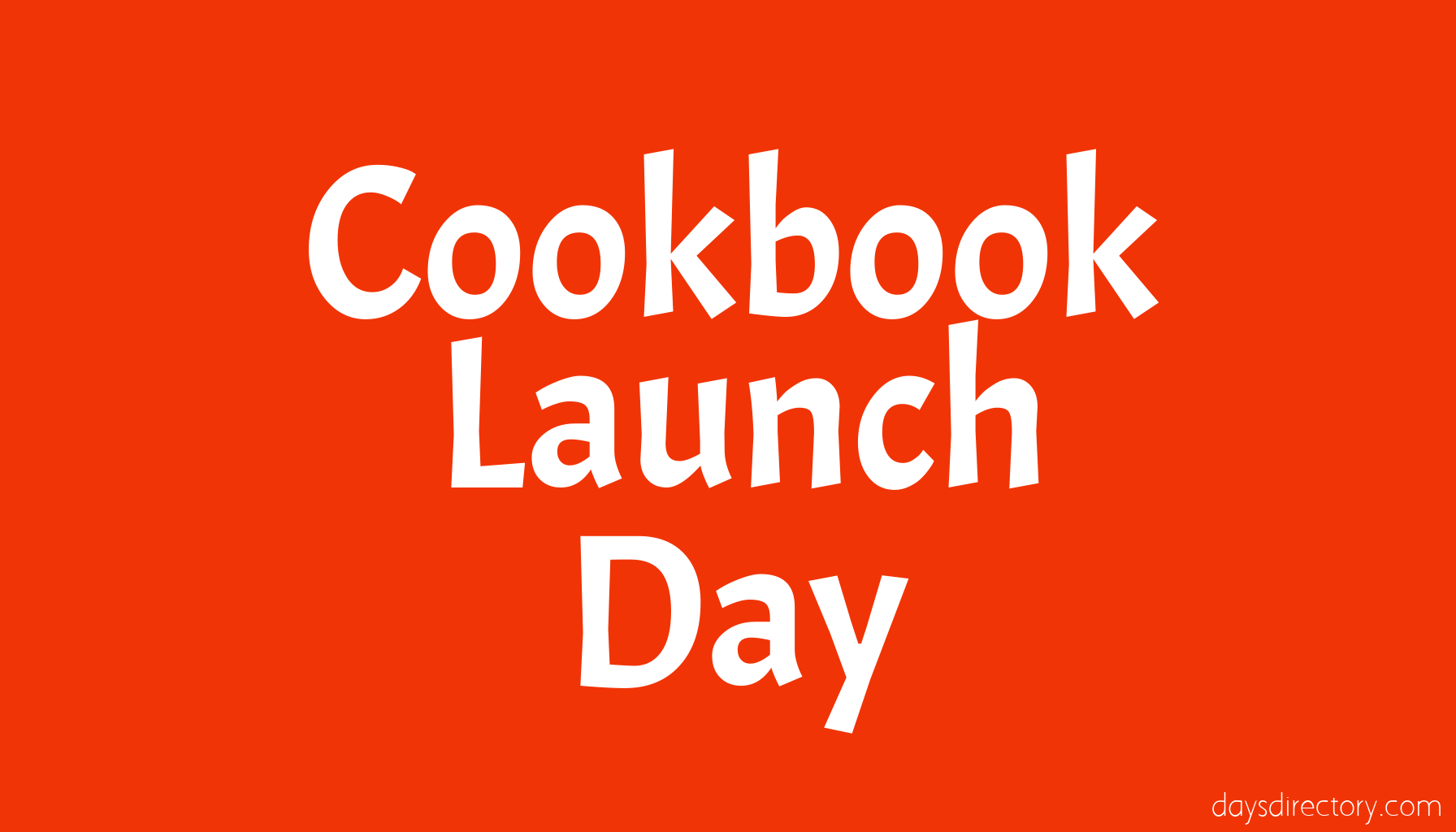 Cookbook Launch Day