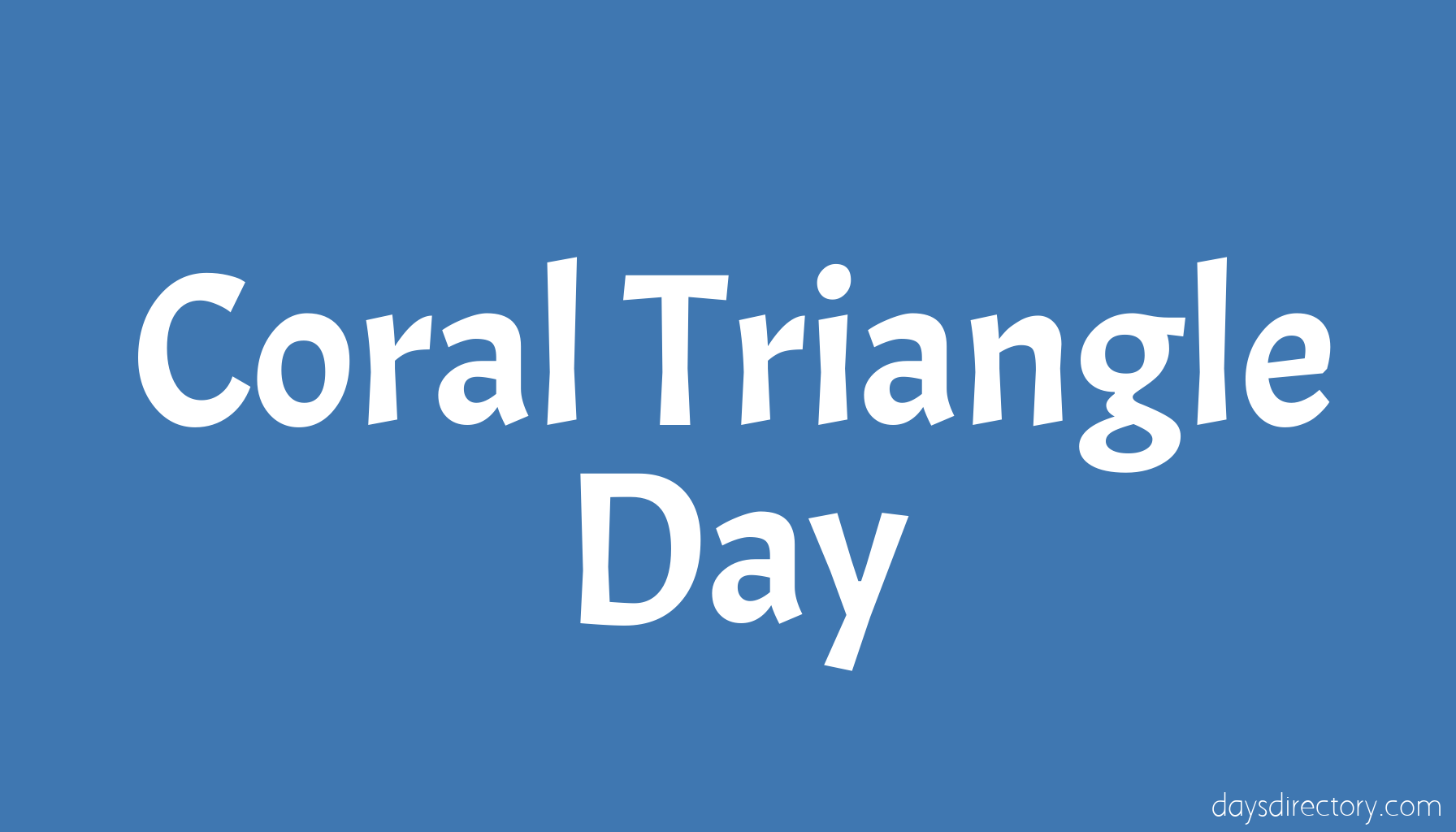 Coral Triangle Day