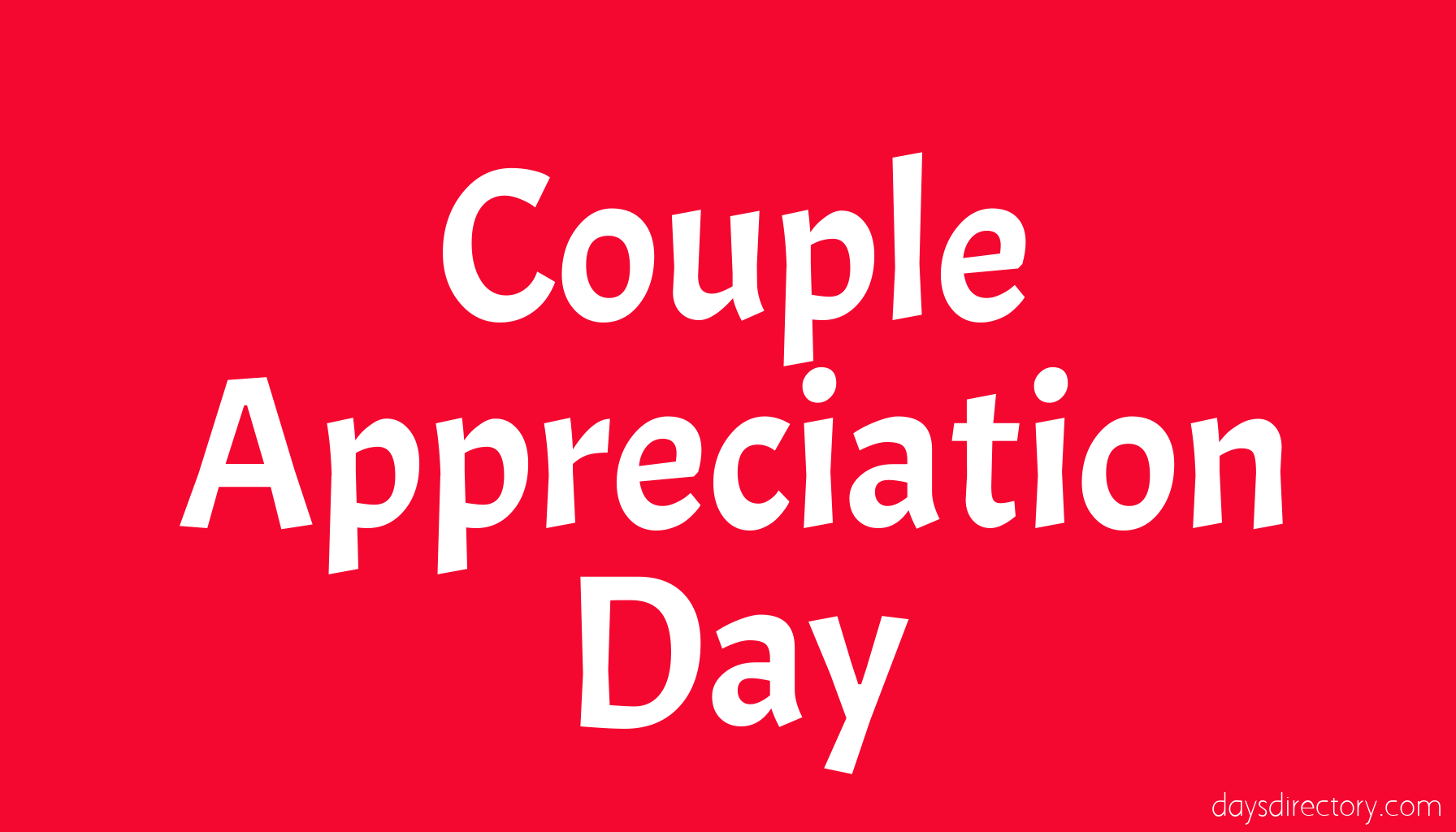 Couple Appreciation Day