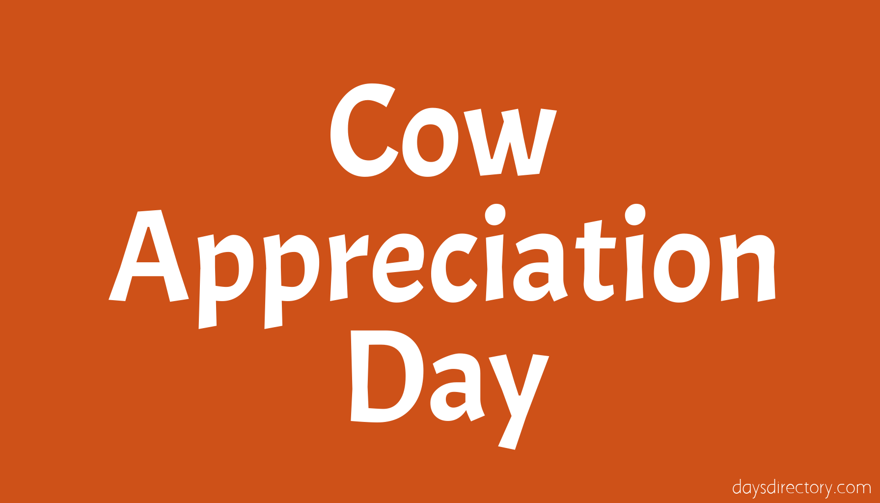 Cow Appreciation Day