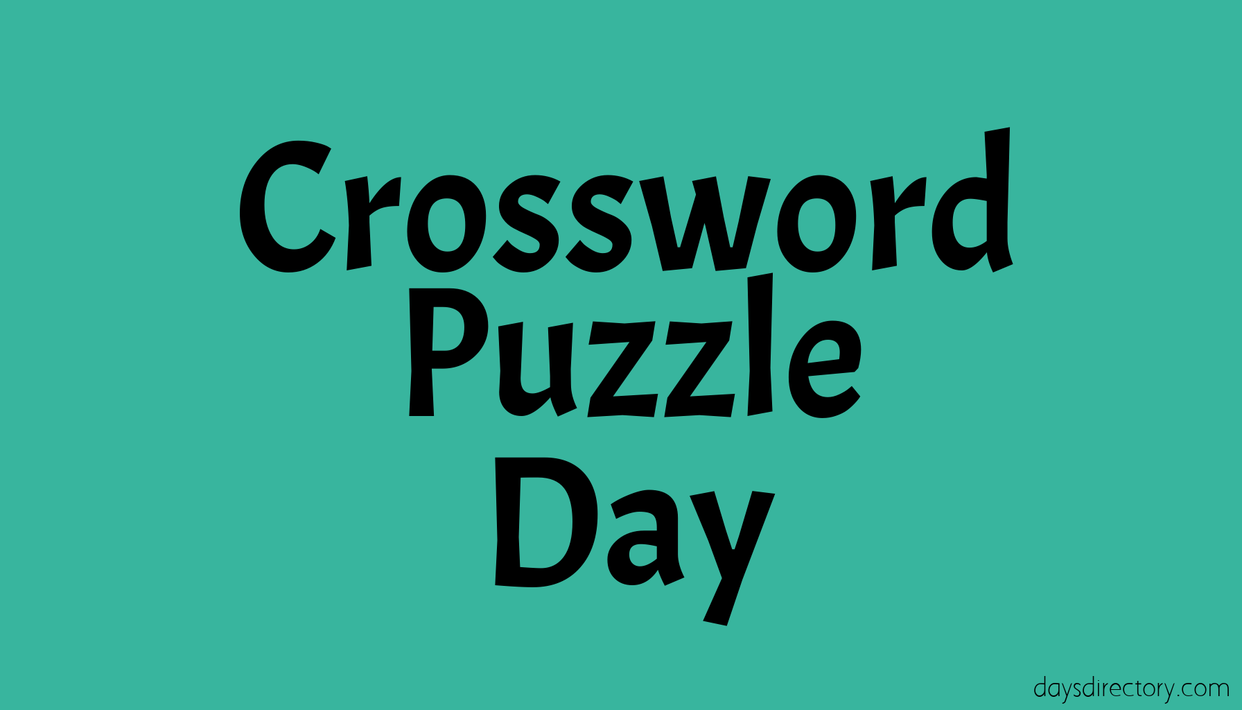 Crossword Puzzle Day