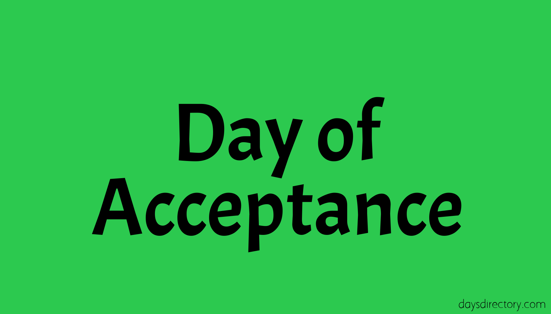 Day of Acceptance