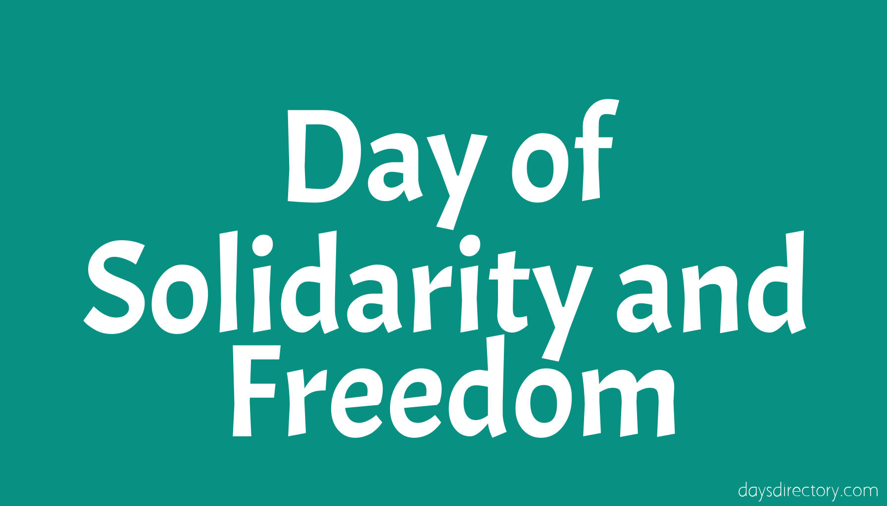 Day of Solidarity and Freedom