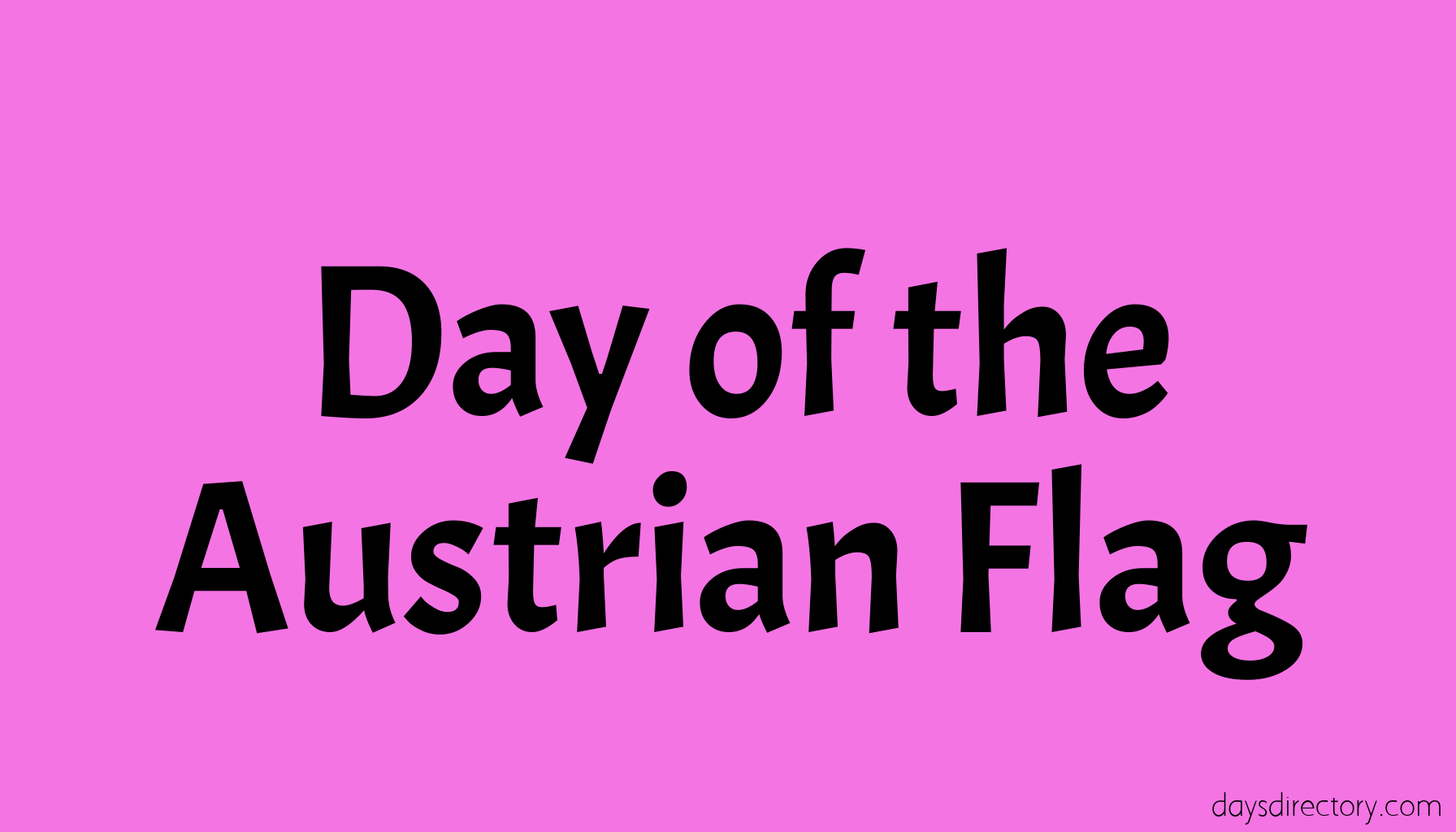 Day of the Austrian Flag