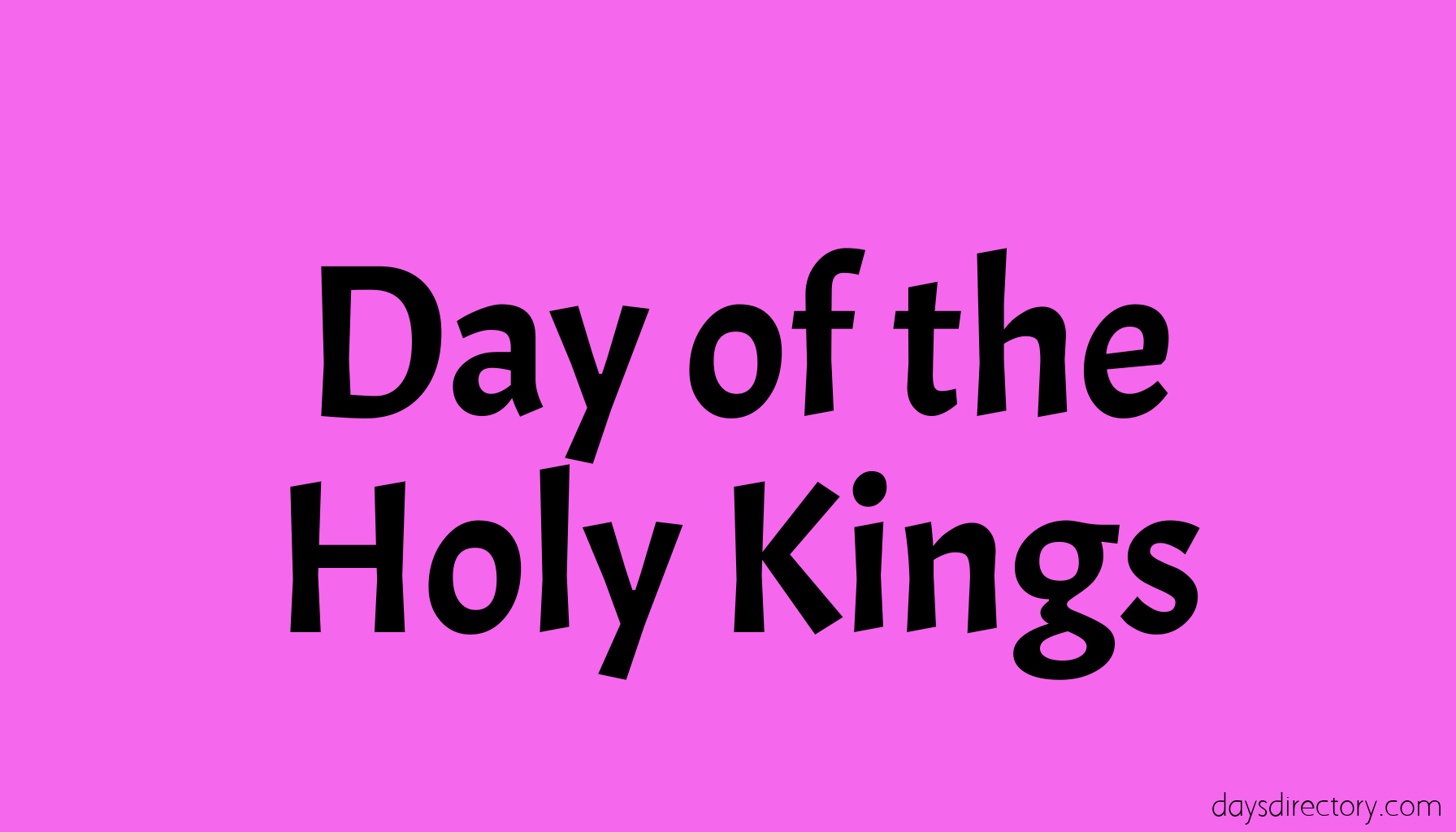 Day of the Holy Kings