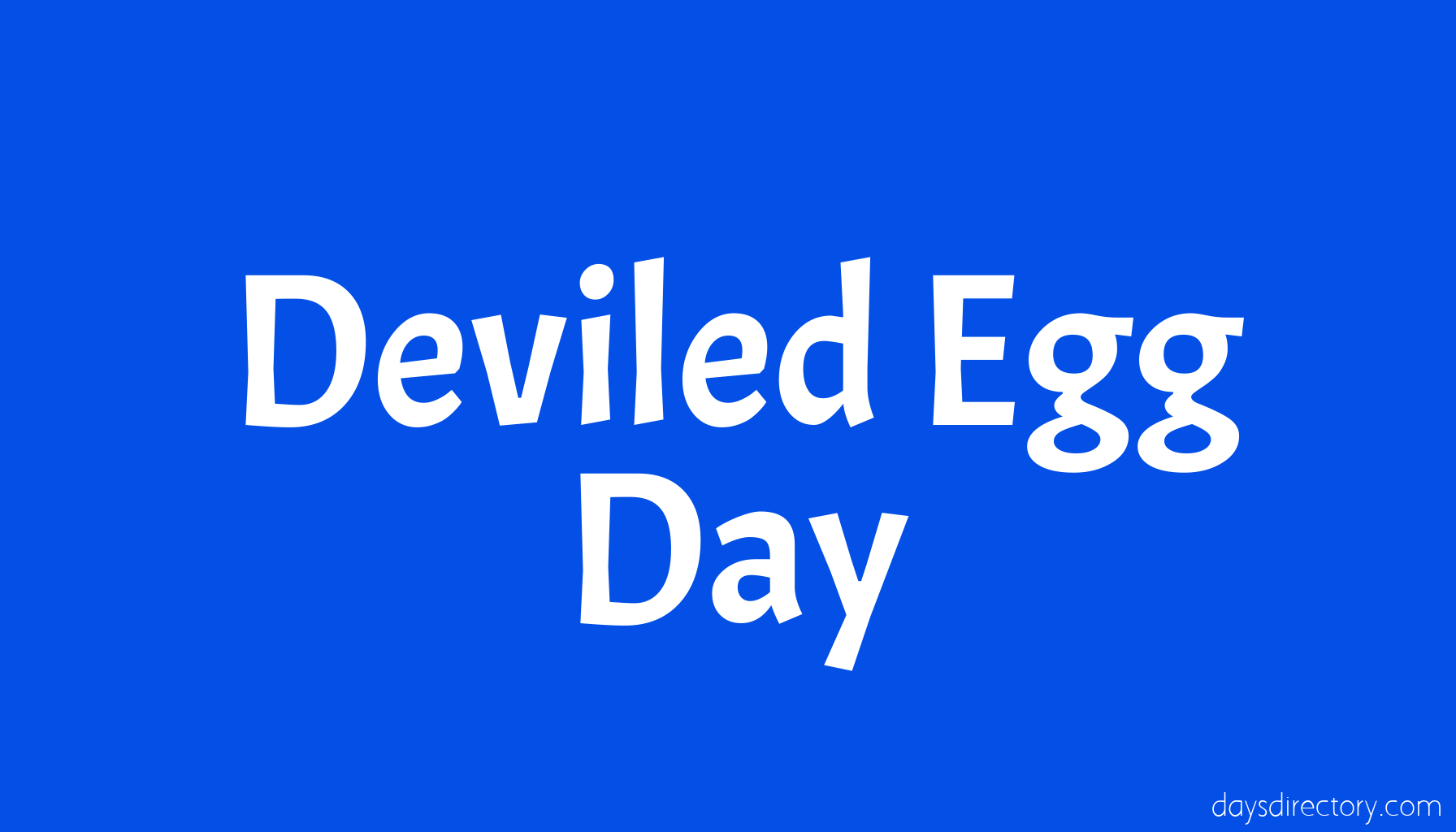 Deviled Egg Day