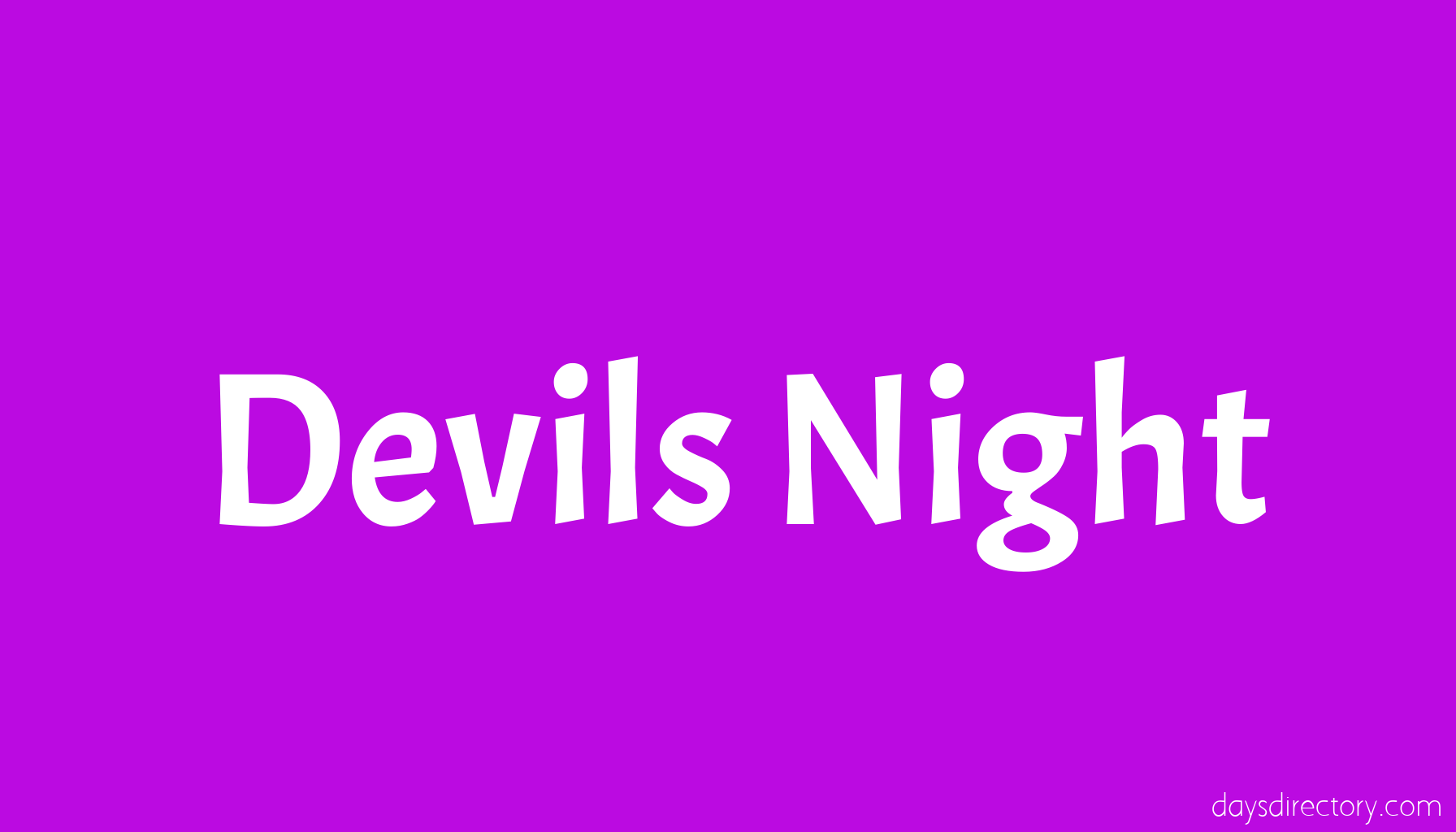 Devils Night