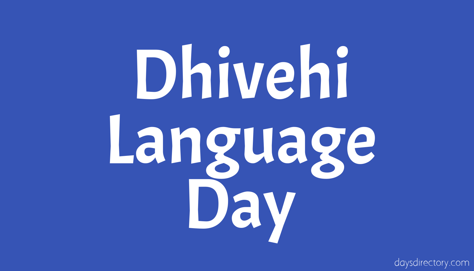 Dhivehi Language Day
