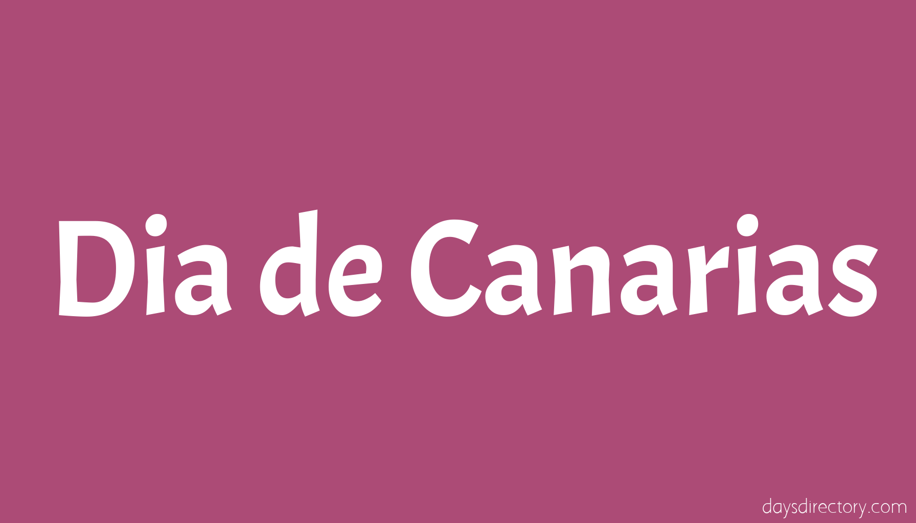 Dia de Canarias