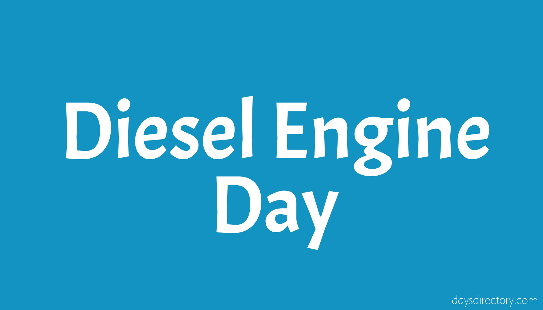 Diesel Engine Day