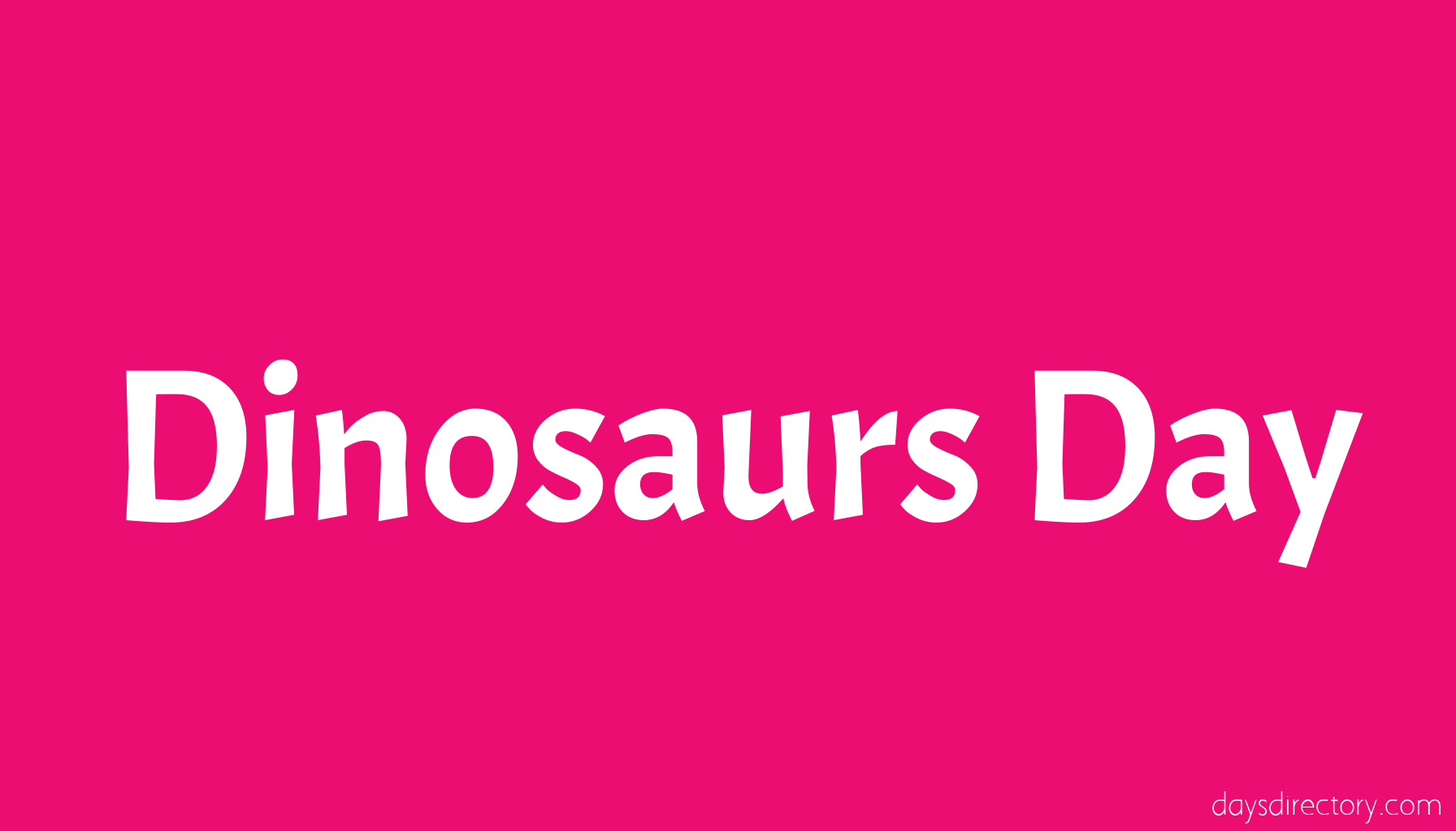 Dinosaurs Day