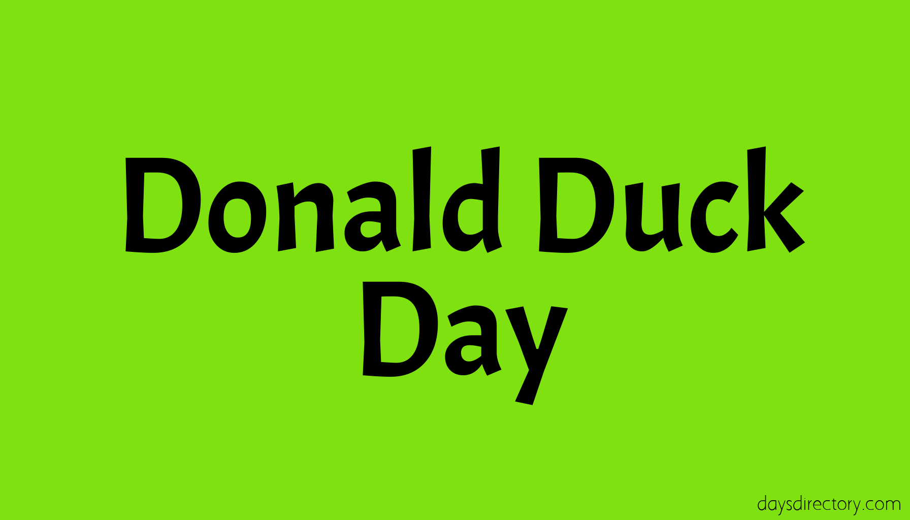 Donald Duck Day