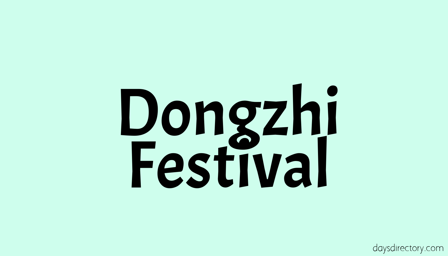 Dongzhi Festival