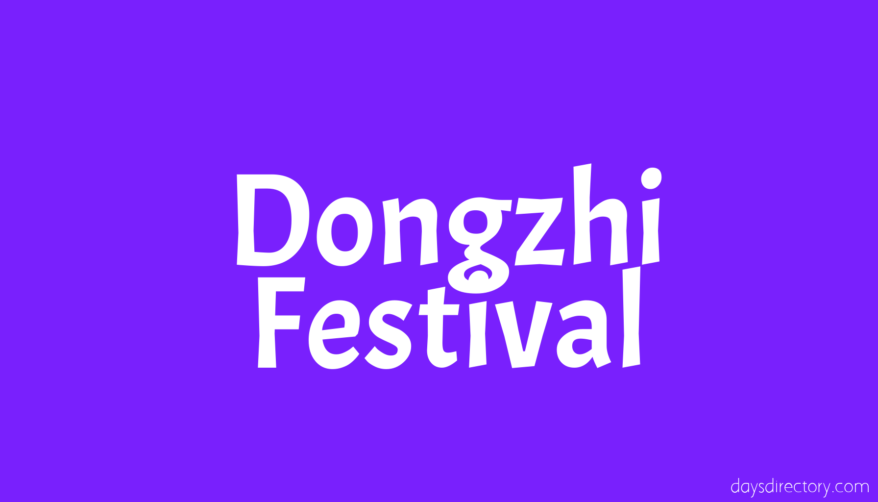 Dongzhi Festival