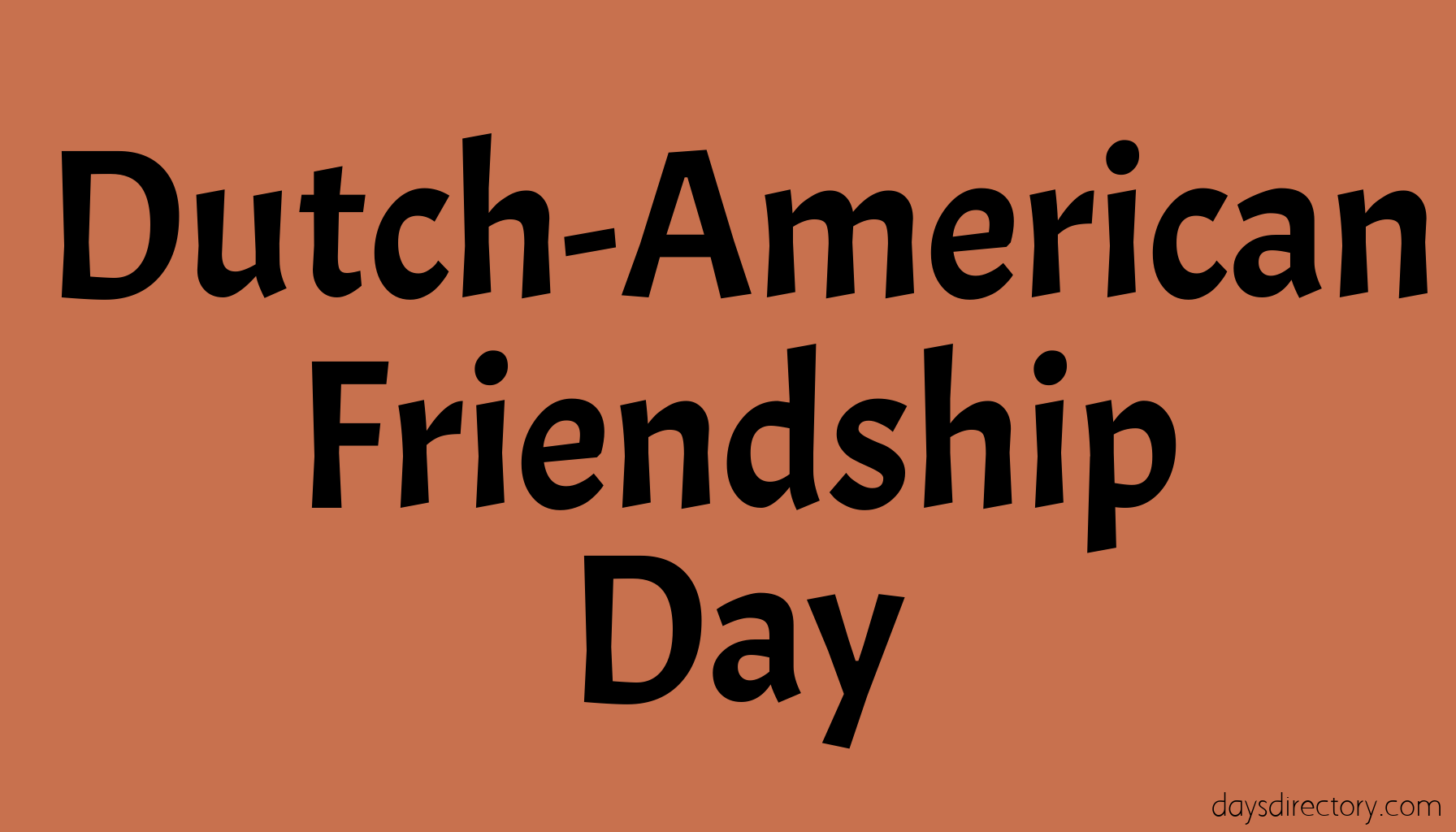 Dutch-American Friendship Day