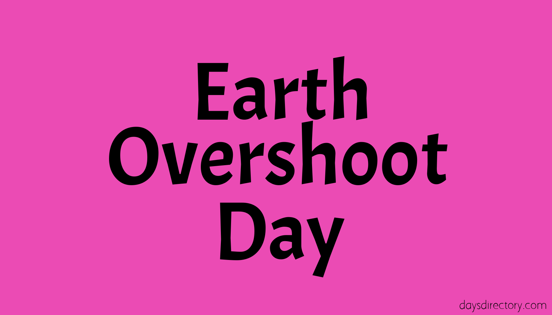 Earth Overshoot Day