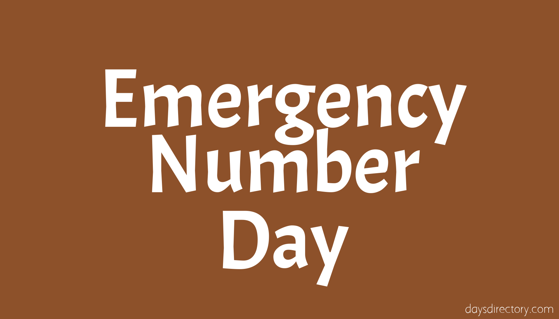 Emergency Number Day