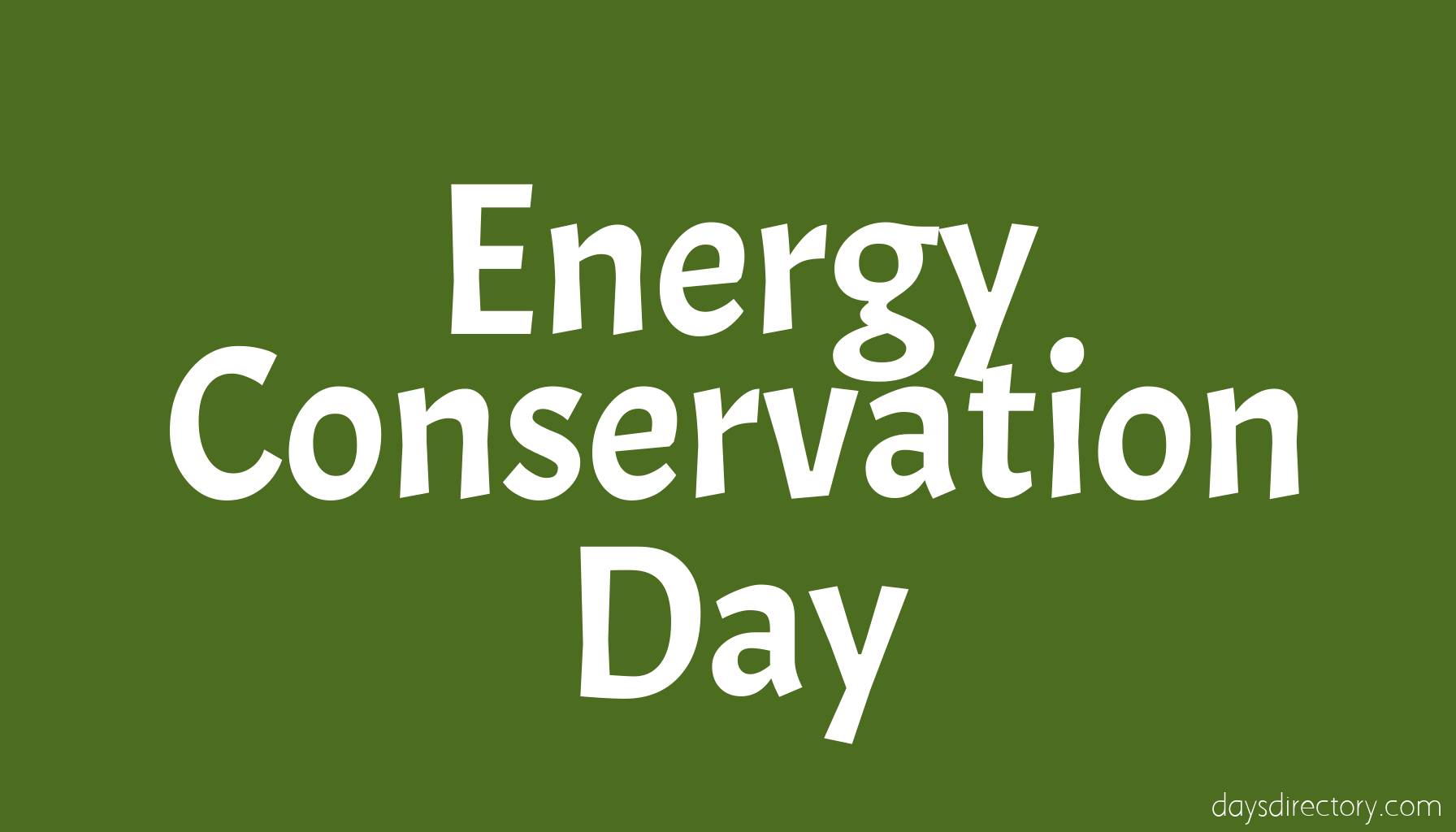 Energy Conservation Day