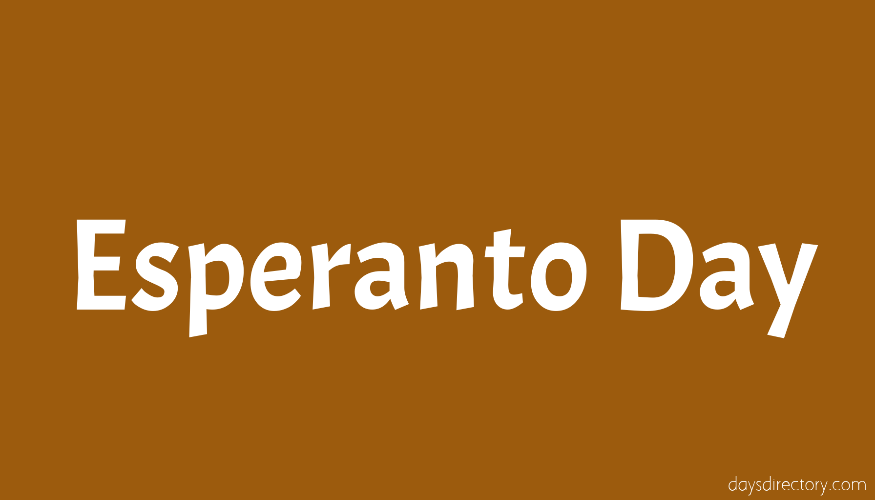 Esperanto Day
