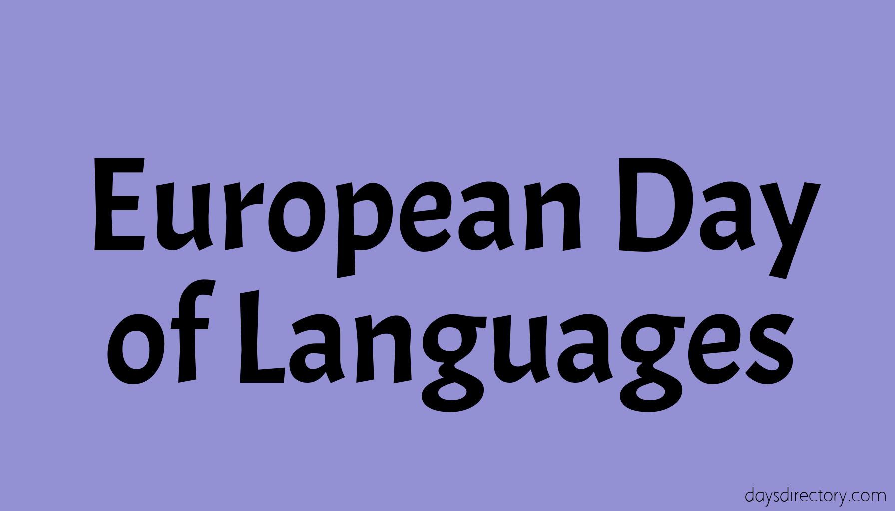 European Day of Languages
