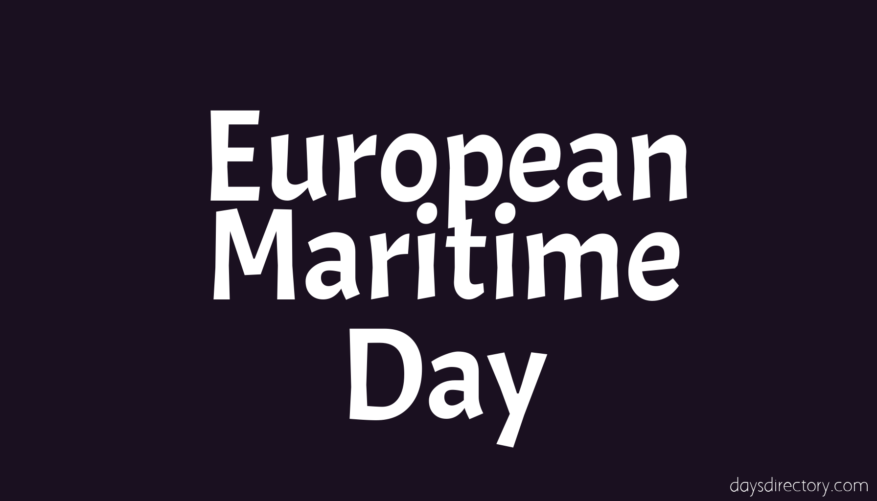 European Maritime Day