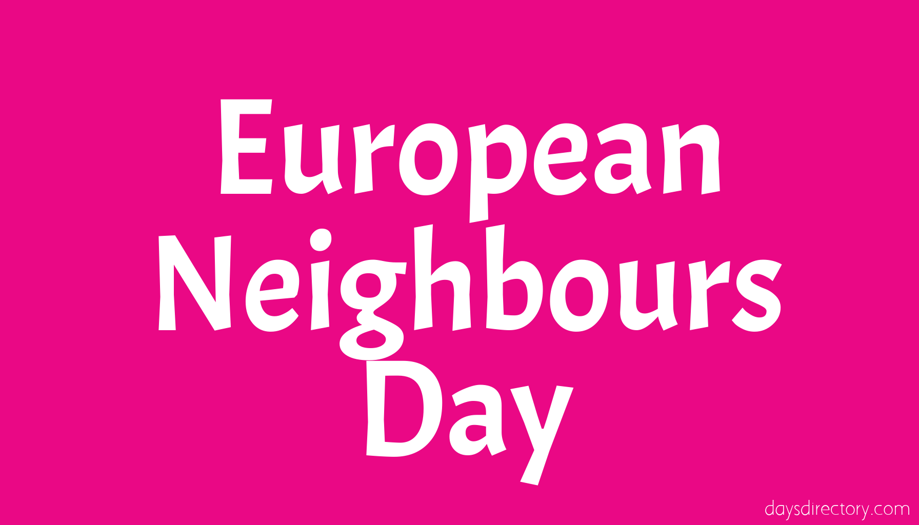European Neighbours Day