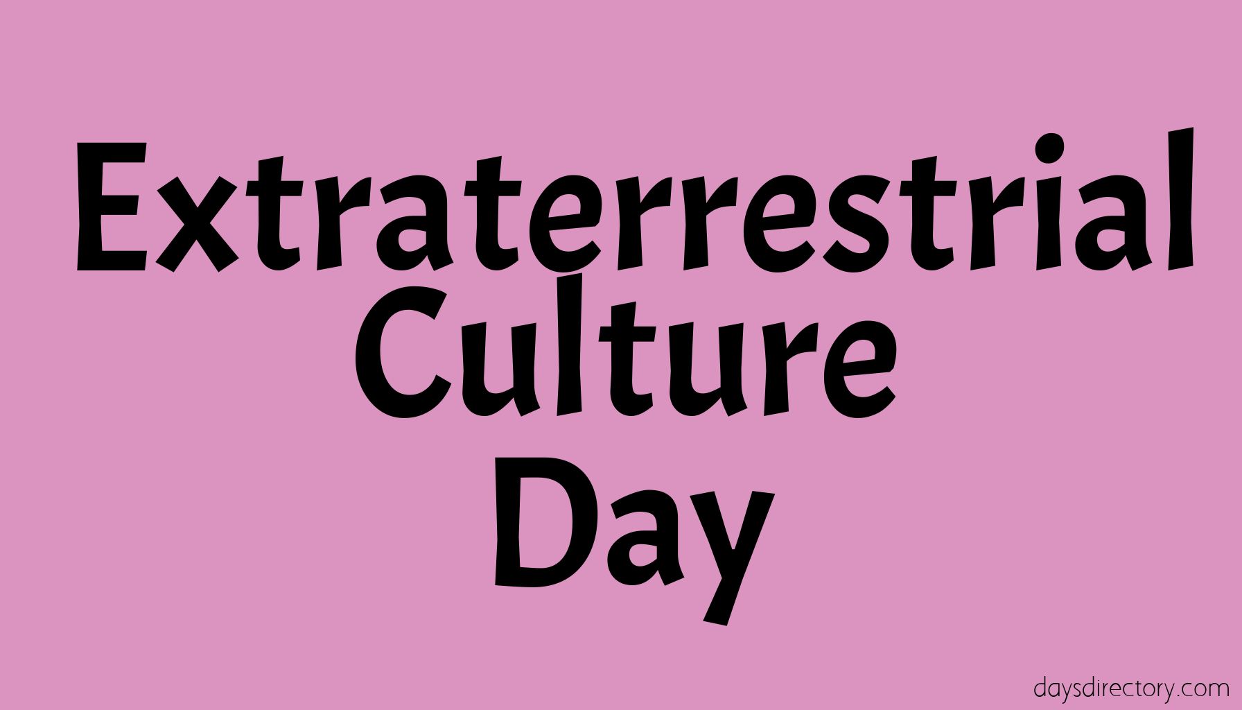 Extraterrestrial Culture Day