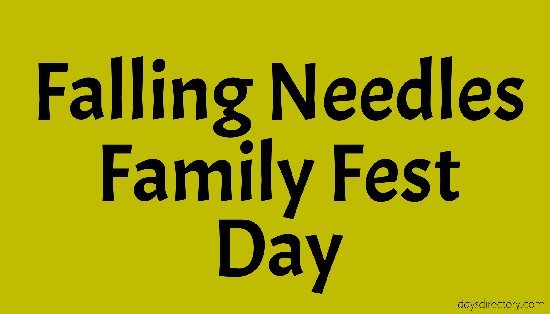 Falling Needles Family Fest Day