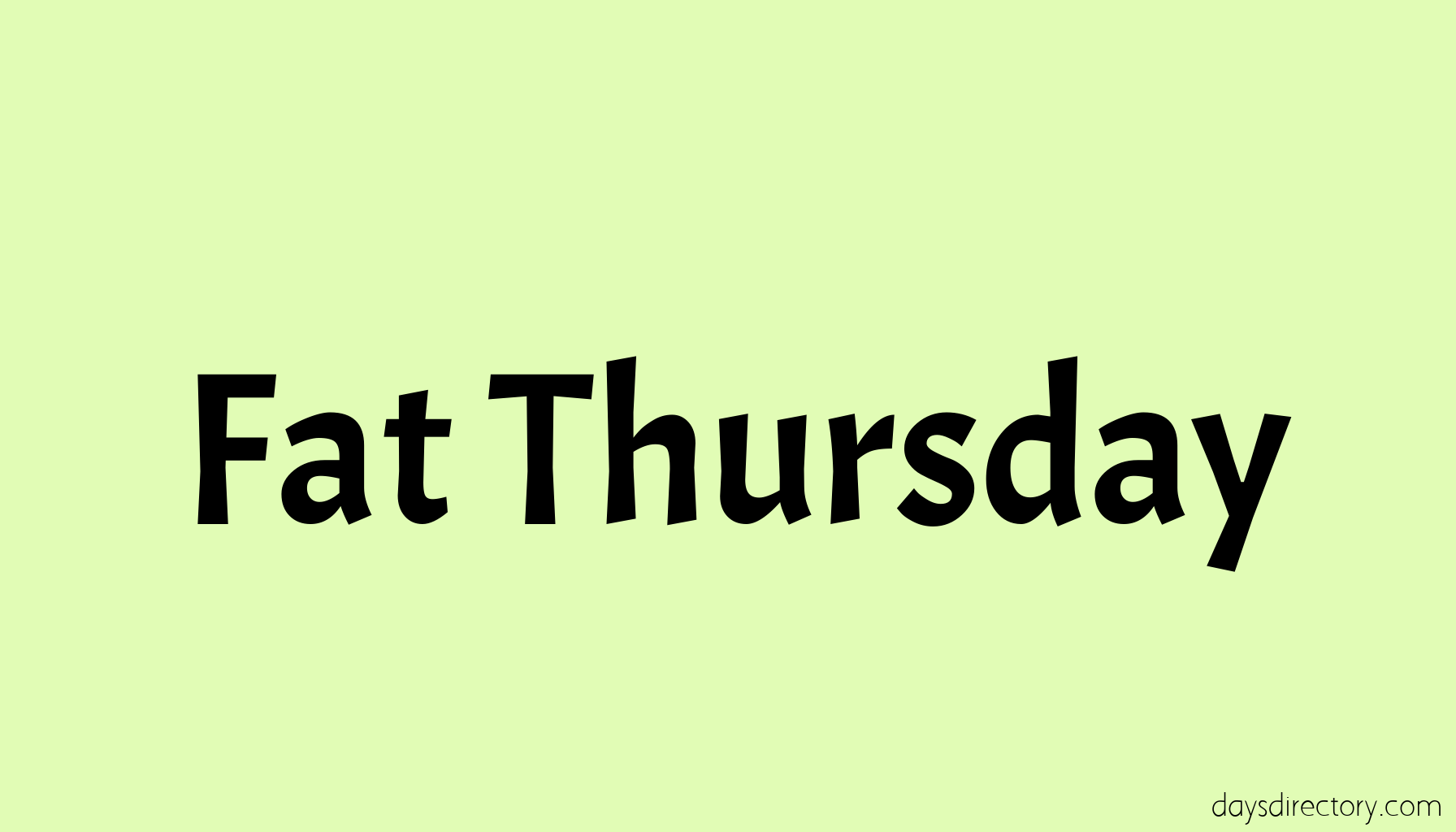 Fat Thursday