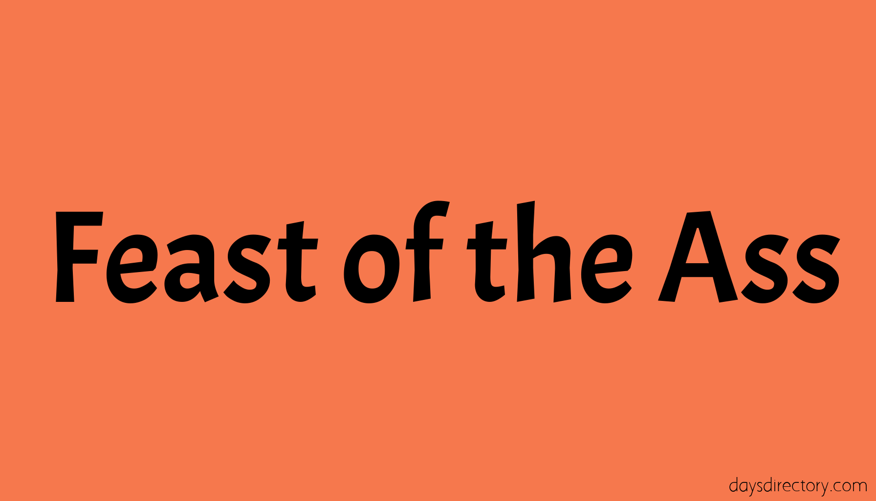 Feast of the Ass
