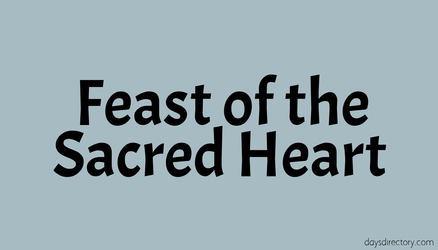 Feast of the Sacred Heart