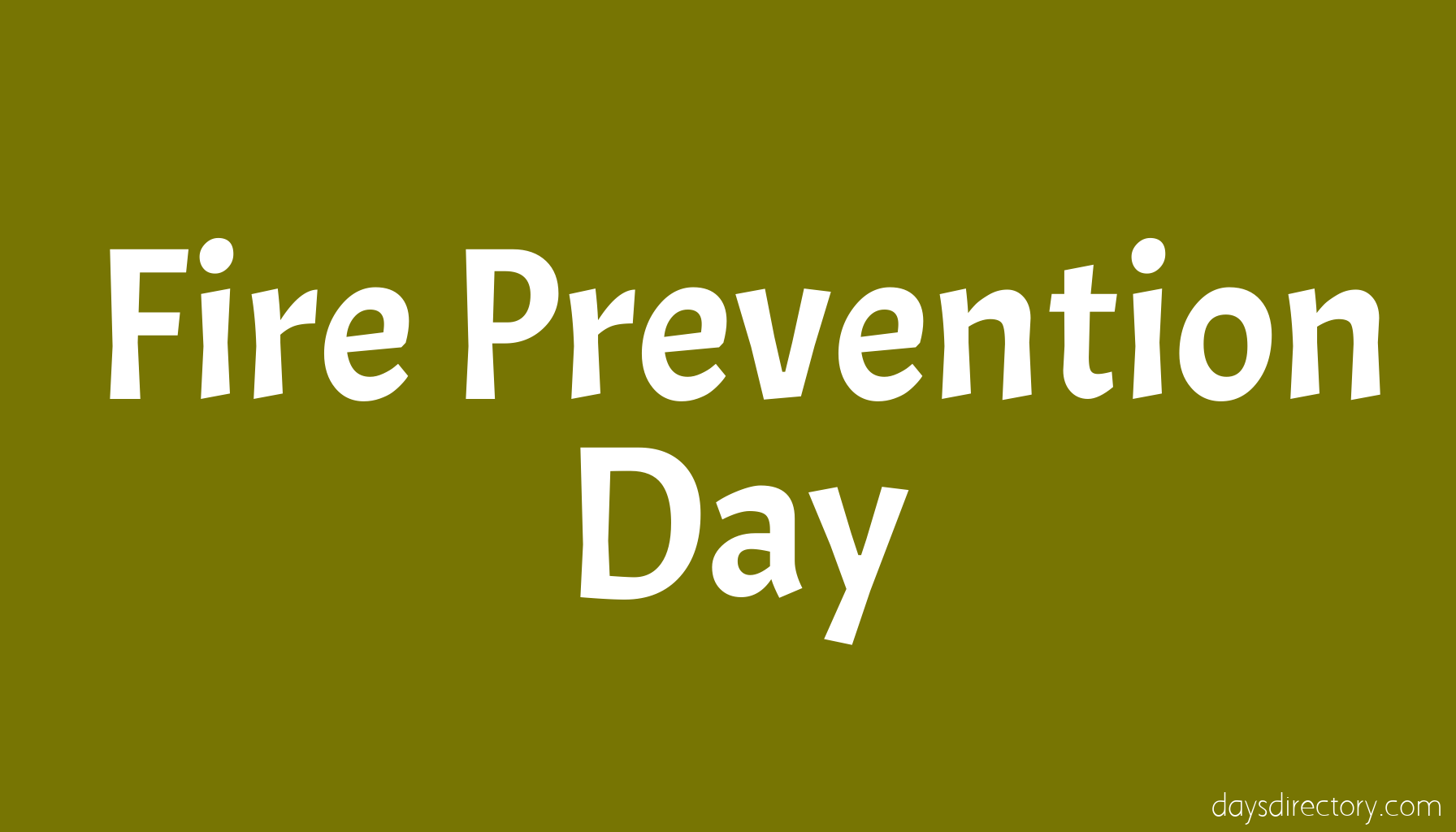 Fire Prevention Day