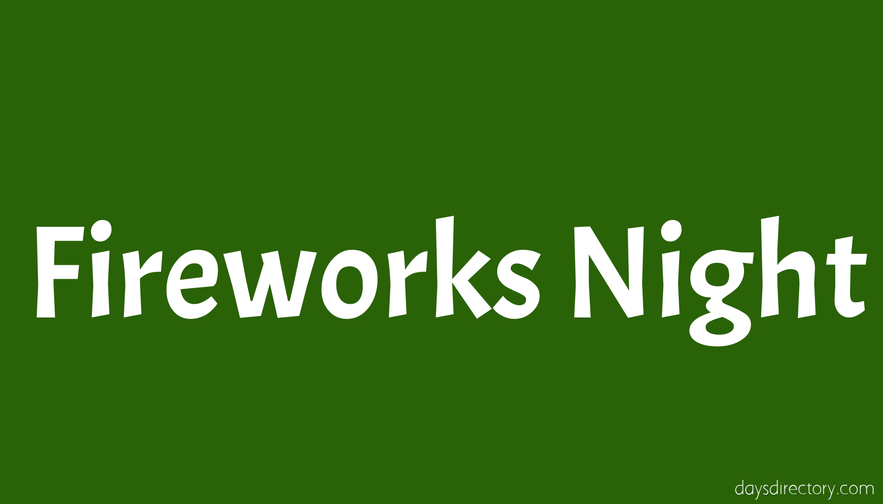 Fireworks Night