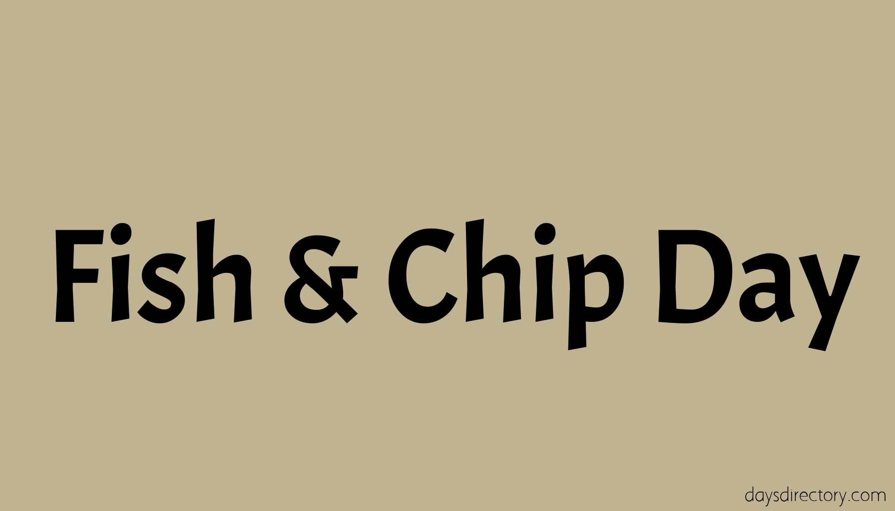 Fish & Chip Day