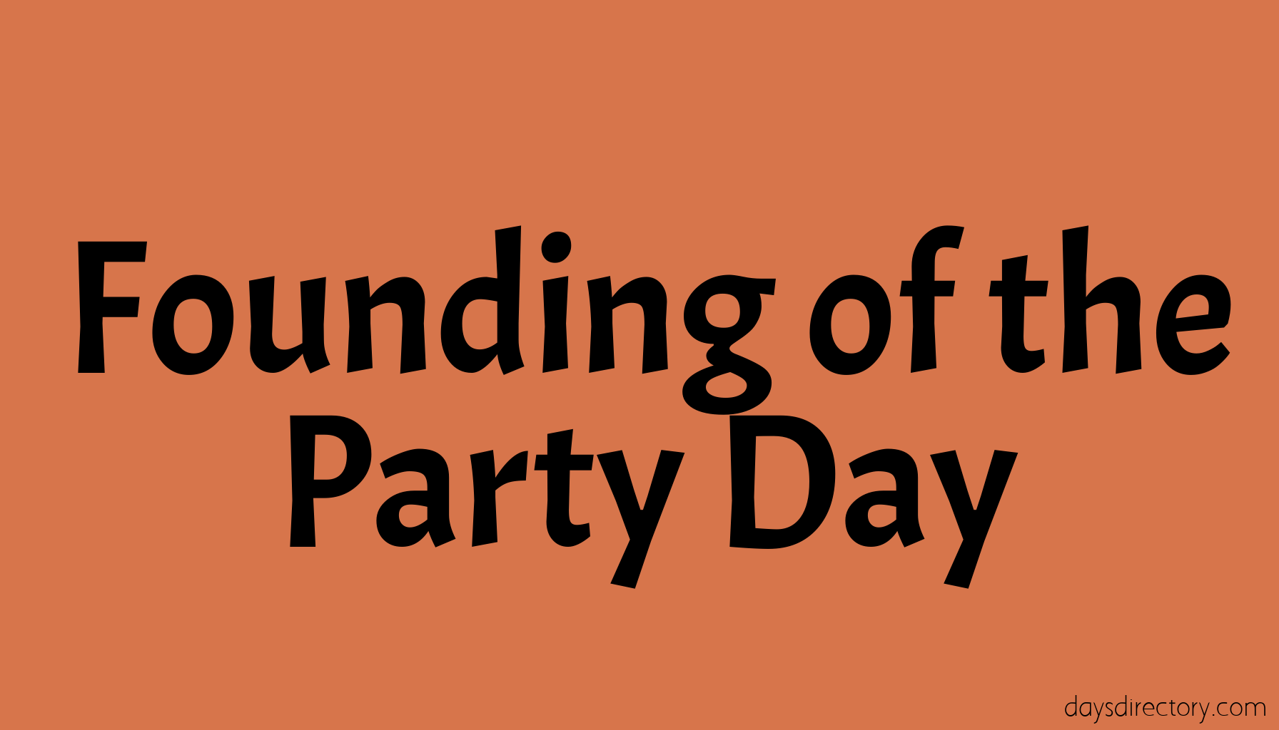 Founding of the Party Day