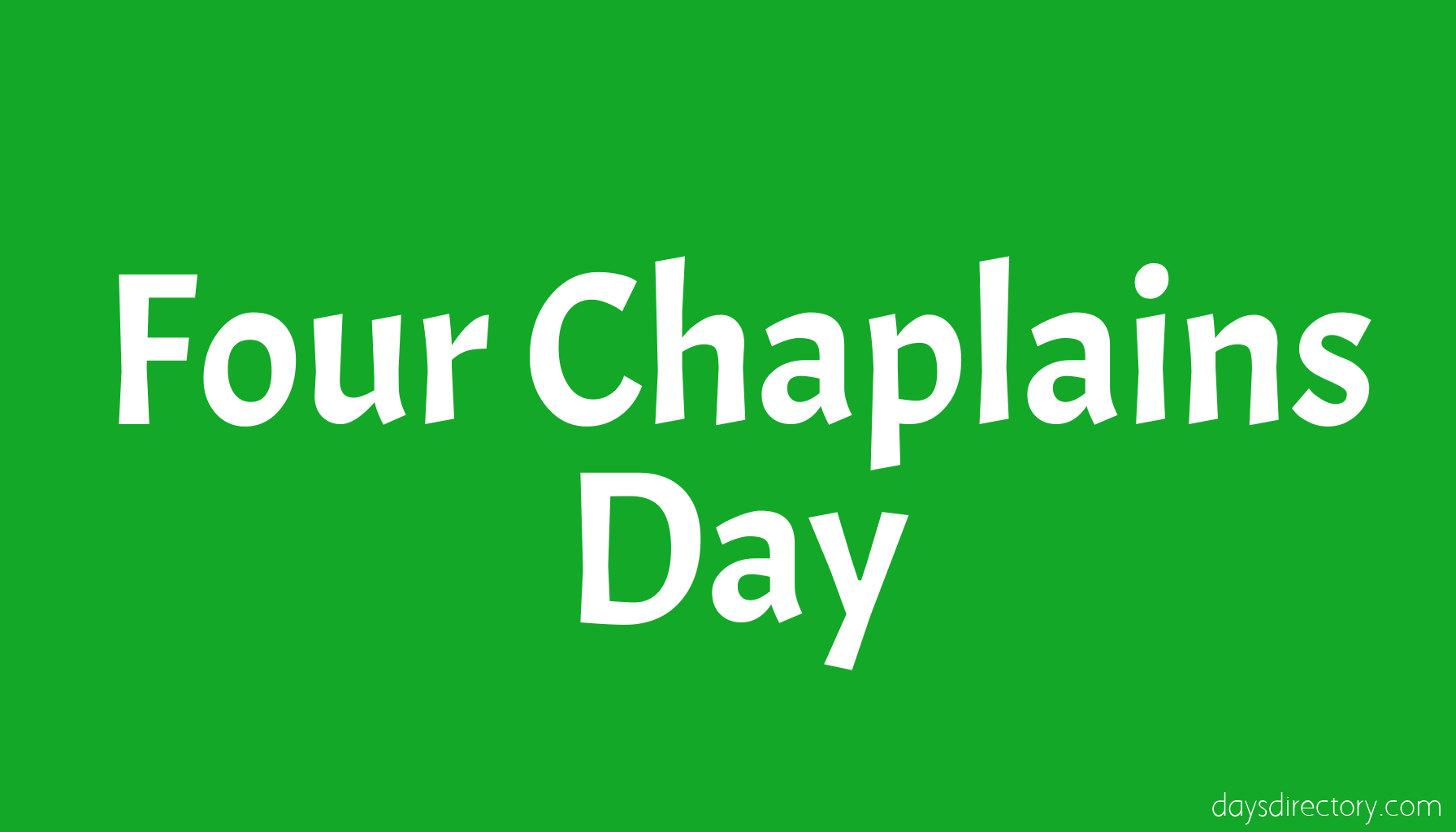 Four Chaplains Day