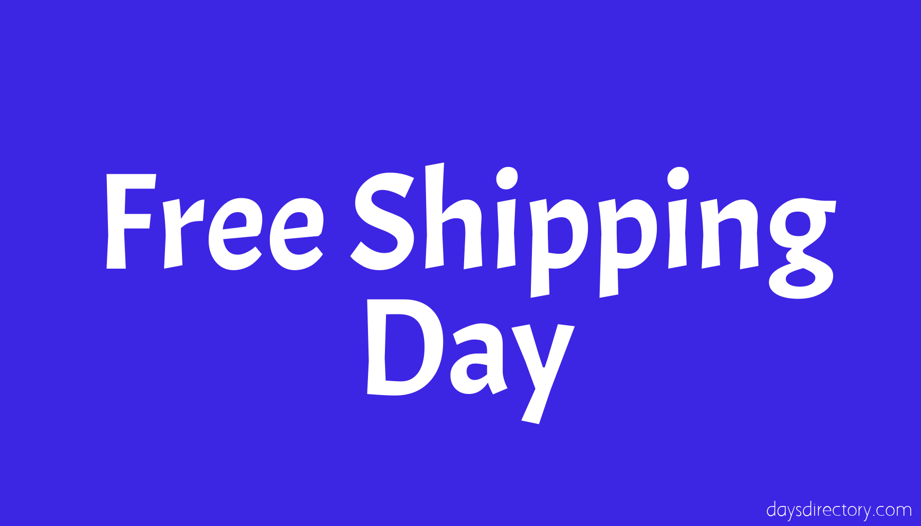 Free Shipping Day