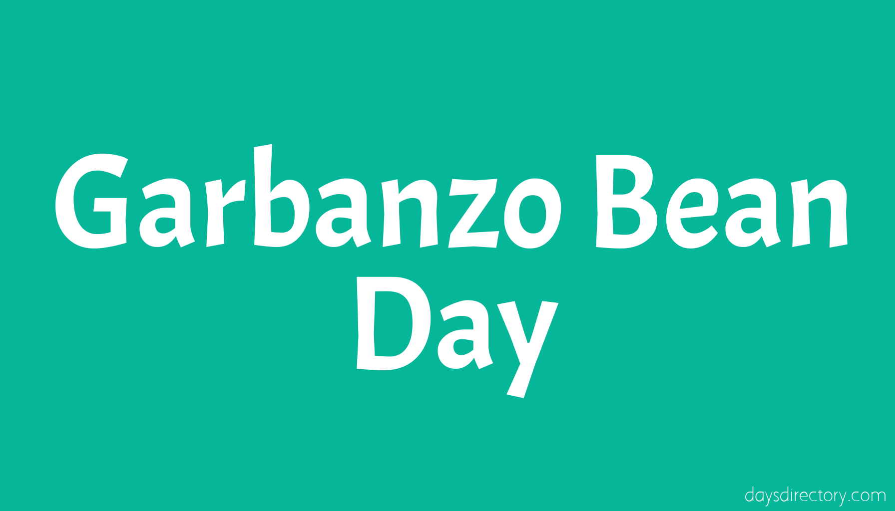 Garbanzo Bean Day