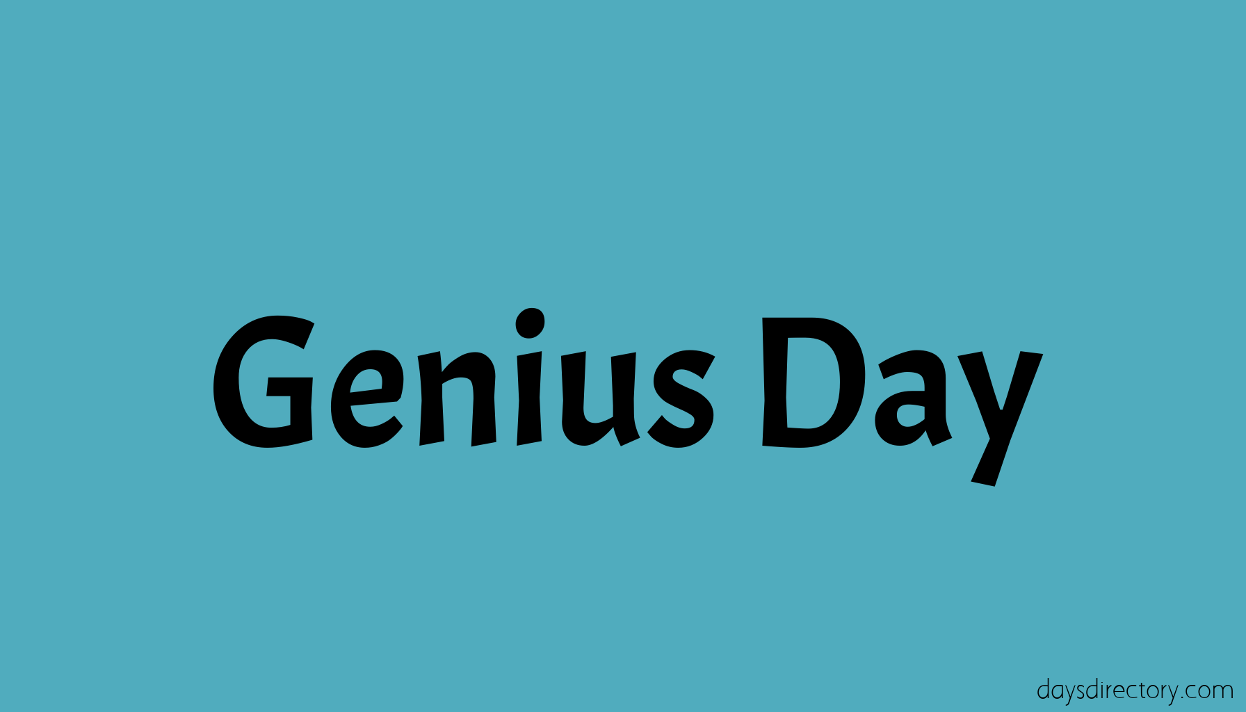 Genius Day