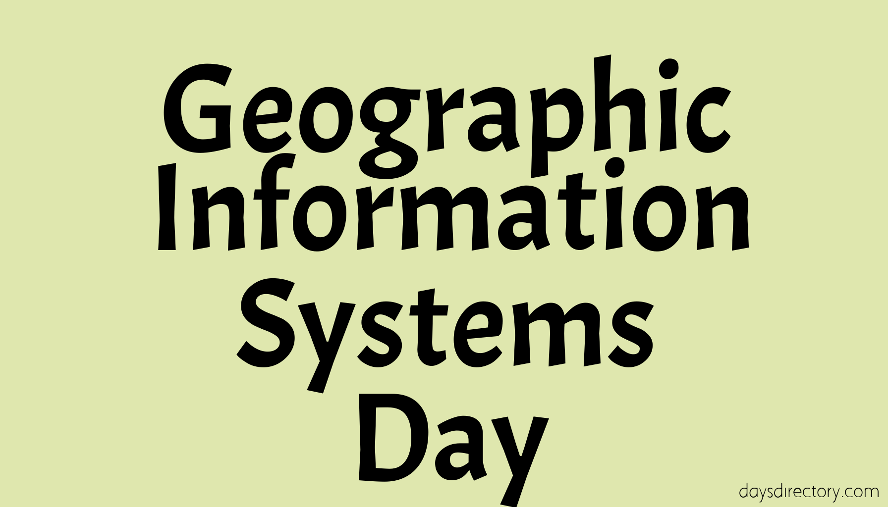 Geographic Information Systems Day